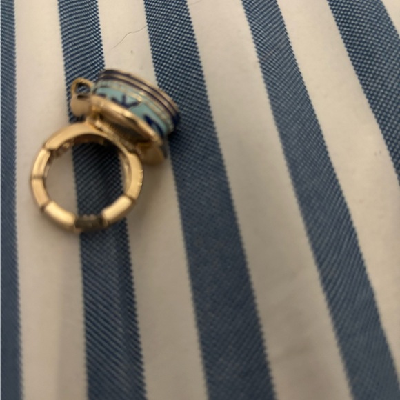 Gold Alice and Wonderland Blue Teacup Ring from Disney parks - Picture 4 of 4
